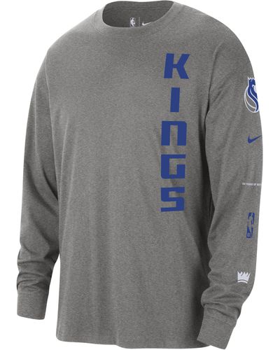Nike Sacramento Kings 2023/24 City Edition Nba Max90 Long-sleeve T-shirt - Gray