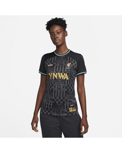 Nike Lebron X Liverpool F.c. Stadium Dri-fit Replica Football Shirt 50% Recycled Polyester - Black