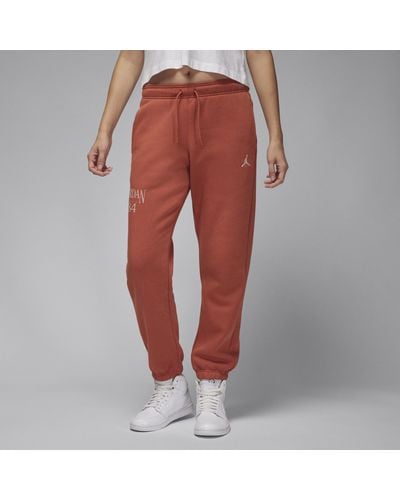 Nike Jordan Brooklyn Fleece Trousers Cotton - Red