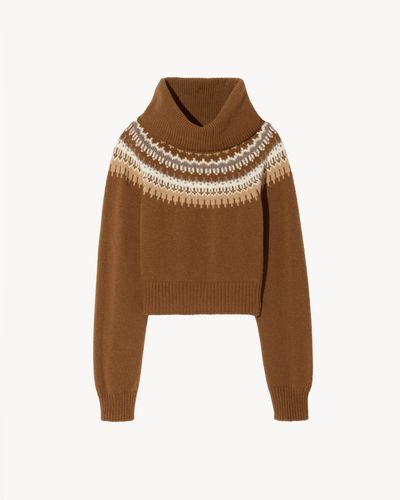 Nili Lotan Alesander Sweater - Brown