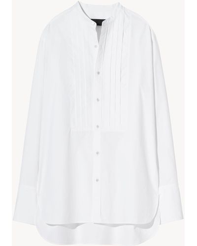 Nili Lotan Tiago Tuxedo Shirt - White