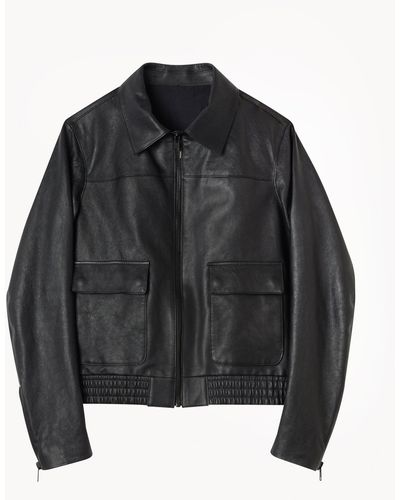 Nili Lotan Max Leather Jacket - Black
