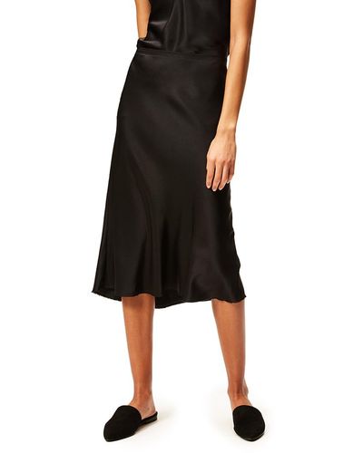 Nili Lotan Ara Silk Skirt (final Sale) - Black