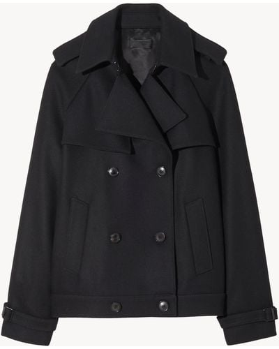 Nili Lotan Amaury Short Coat - Black