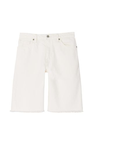 White Knee-length shorts and long shorts for Women | Lyst
