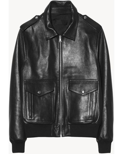 Nili Lotan Burton Leather Jacket - Black