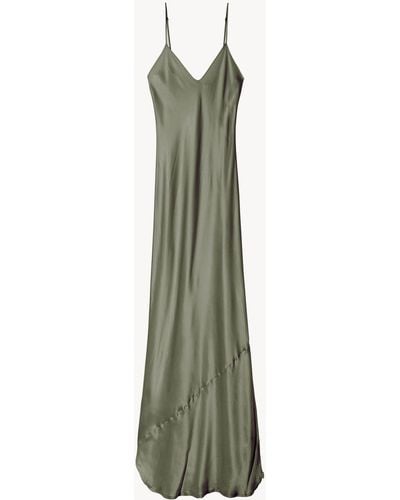 Nili Lotan Cami Silk Gown - Green