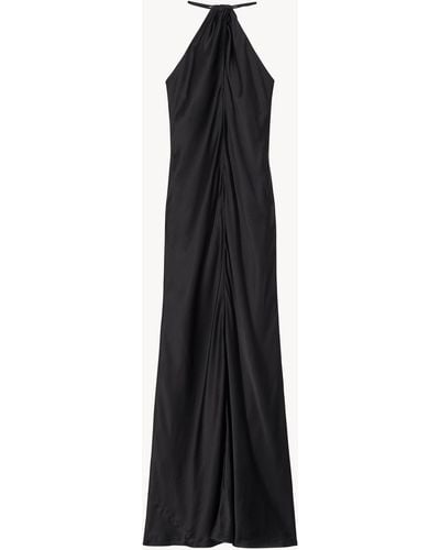 Nili Lotan Larissa Silk Gown - Black