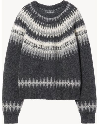 Nili Lotan Genevive Sweater - Gray