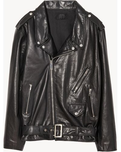 Nili Lotan Alex Leather Jacket - Black