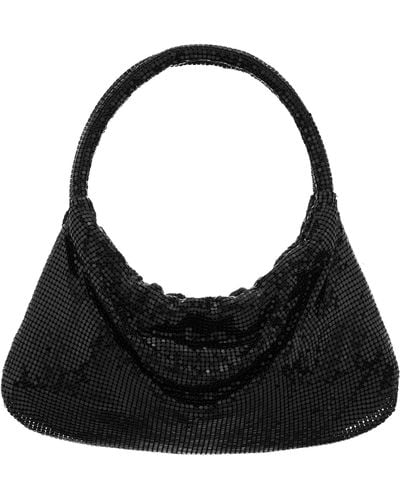Nina Joyce-black mesh Shoulder Bag