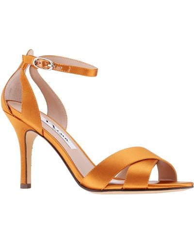 Nina Venus-burnt Amber Satin High-heel Dress Sandal - Yellow