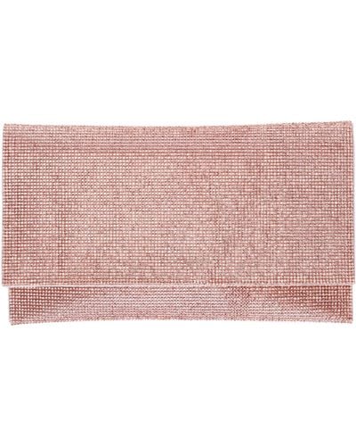 Nina Kimora-rose Gold Crystal Beaded Envelope Clutch - Pink