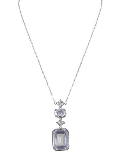 Nina Ziva Necklace-rhodium White - Metallic