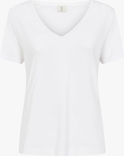 Ninetypercent Marisa T-shirt In White - Natural