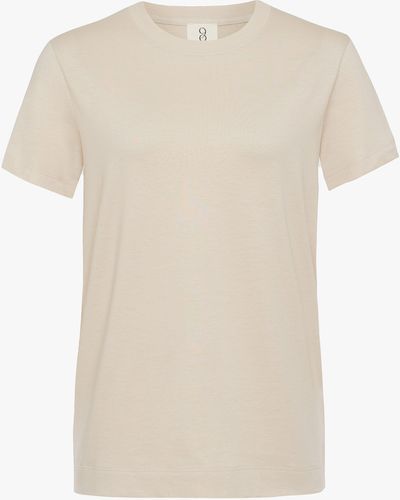 NINETY PERCENT Drew T-shirt In Enoki Mushroom - Natural