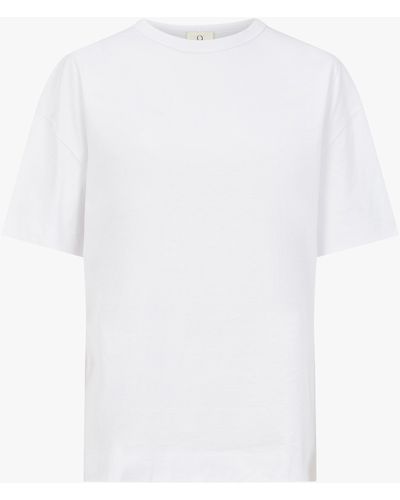 Ninetypercent Lena Oversized T-shirt In White - Natural