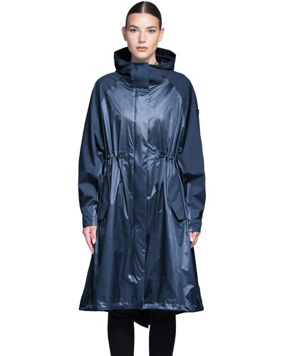 Nobis Reyna Packable Long Shell Jacket - Blue