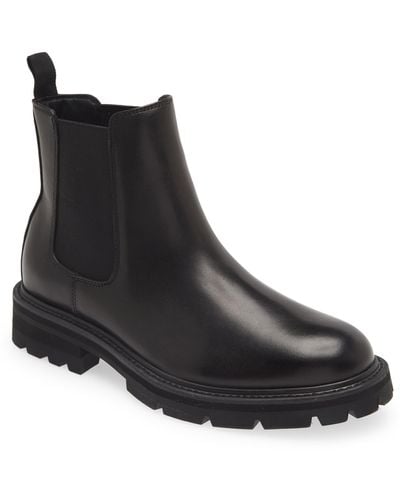 BP. Oscar Lug Leather Chelsea Boot - Black