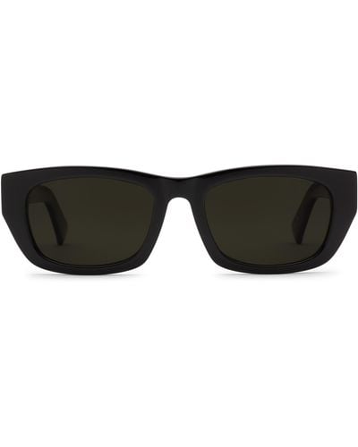 Electric Catania 52mm Polarized Rectangular Sunglasses - Black