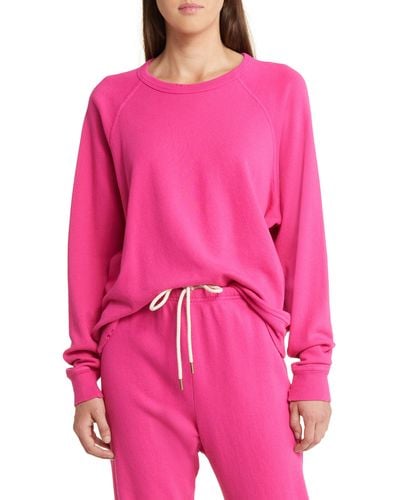 The Great College French Terry Sweatshirt - Pink