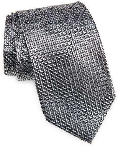 Nordstrom Silk X-long Tie - Gray