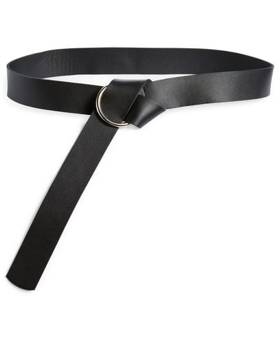 Ada Pia Leather Belt - Black