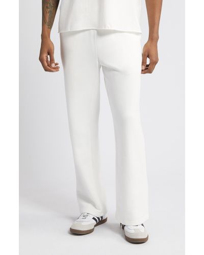 Elwood Core Cotton Straight Leg Sweatpants - White