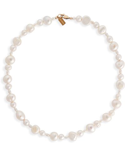 SET & STONES Bowie Freshwater Pearl Necklace - White