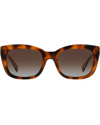 Kate Spade Tammy 53mm Rectangular Sunglasses - Brown