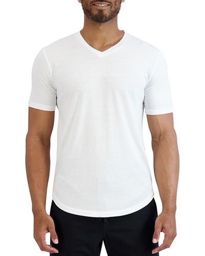 Goodlife Scallop V-neck T-shirt - White