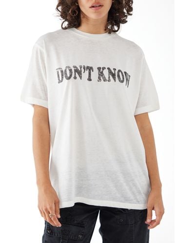 BDG Don't Know Graphic T-shirt - Gray