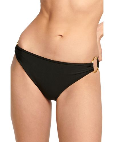 Ramy Brook Peri O-ring Bikini Bottoms - Black
