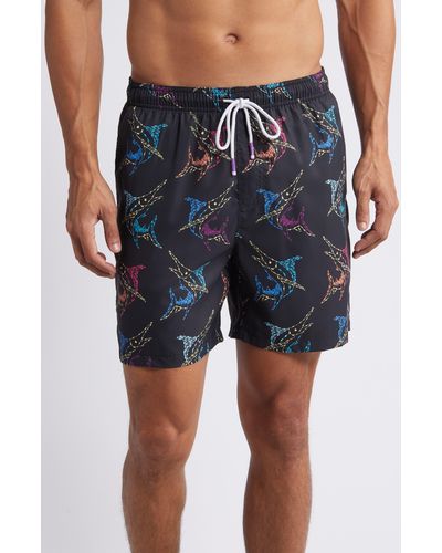 Tommy Bahama Naples Spotted At Sea Swim Trunks - Black