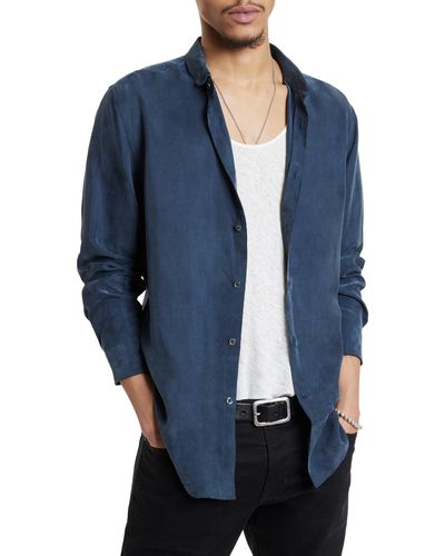 John Varvatos Slim Fit Button-up Shirt - Blue