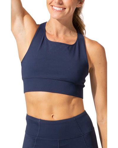Threads For Thought Strappy Sports Bra - Blue