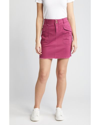 Wit & Wisdom 'ab'solution Patch Pocket Stretch Twill Skirt - Pink