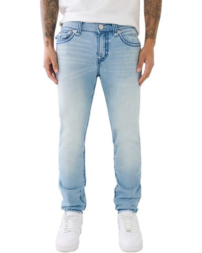 True Religion Rocco Stacked Super T Skinny Jeans - Blue