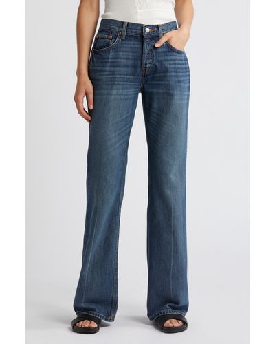 RE/DONE Low Rise Loose Bootcut Jeans - Blue