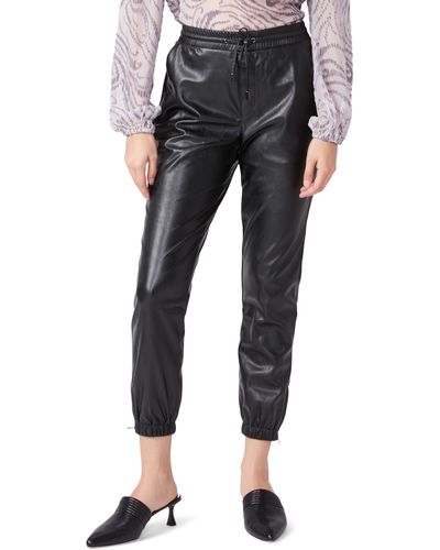 PAIGE Viviette Faux Leather sweatpants - Black