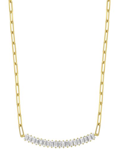 Bony Levy Varda Luxe Baguette Diamond Pendant Necklace - Multicolor