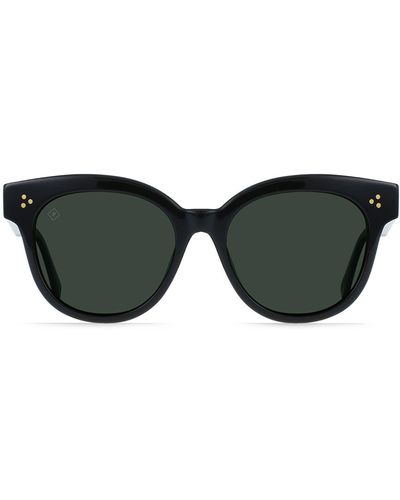 Raen Nikol Polarized Round Sunglasses - Black