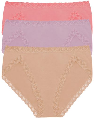 Natori Bliss 3-pack French Cut Briefs - Pink