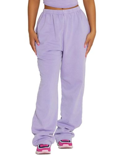 Naked Wardrobe Make You Sweat Oversize Sweatpants - Purple