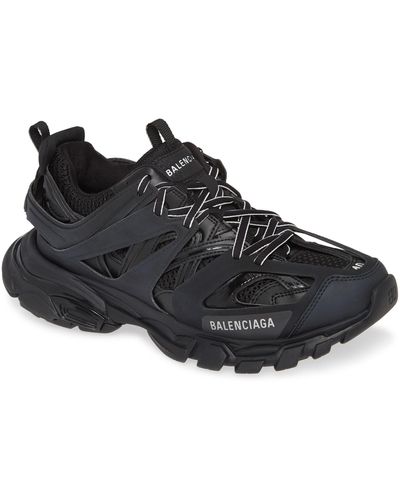 Balenciaga Track Nylon And Mesh Sneakers - Black