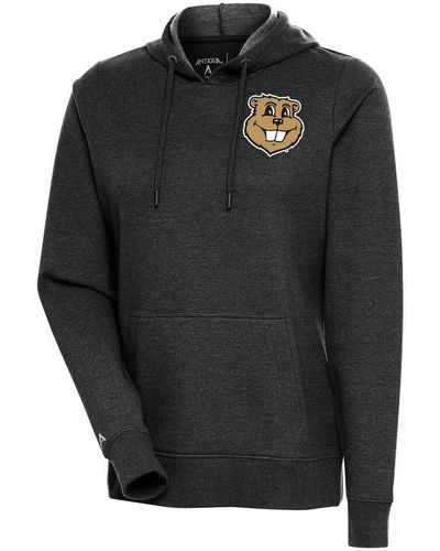 Antigua Minnesota Golden Gophers Goldy Action Pullover Hoodie At Nordstrom - Black