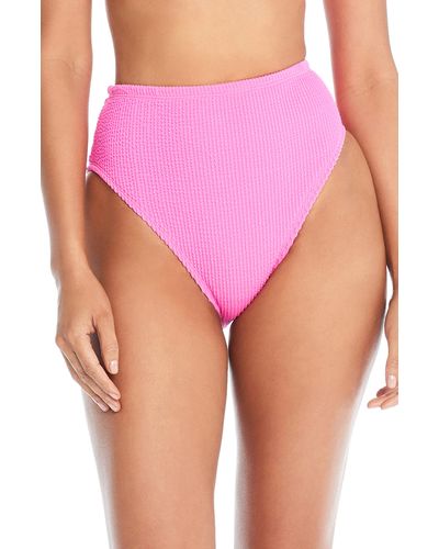 Rod Beattie High Waist Bikini Bottoms - Pink
