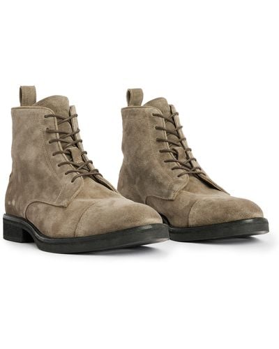 AllSaints Drago Combat Boot - Green