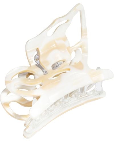 France Luxe Cutout Jaw Hair Clip - White