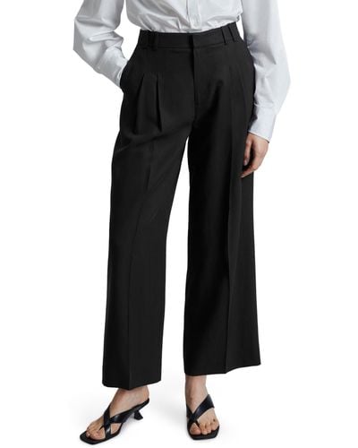 & Other Stories & Pleated Ankle Pants - Black